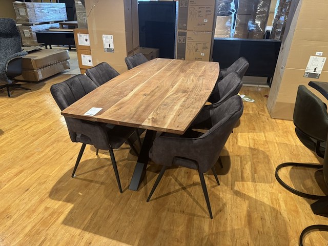 Eettafel, bruuts, victoria, verjongd, excl. stoelen - afbeelding 1 van  4