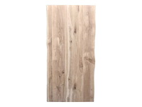 Eettafel eiken - boomstam - 200x100x76 cm - naturel - spinpoot 5x10 - 4 cm massief