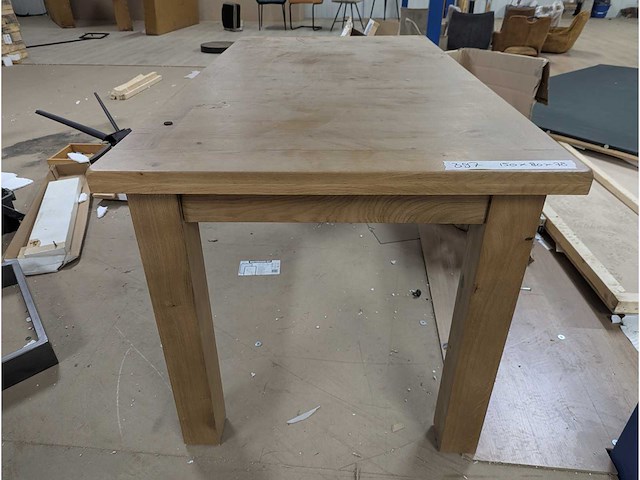 Eettafel eiken 150 x 80 x 78cm - afbeelding 2 van  3
