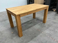 Eettafel eiken 81x140x78,5cm - afbeelding 3 van  6