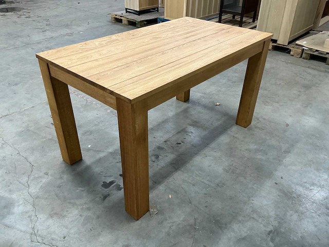 Eettafel eiken 81x140x78,5cm - afbeelding 5 van  6