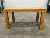 Eettafel eiken 81x140x78,5cm - afbeelding 6 van  6