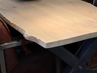 Eettafel eiken boomstamtafel - afbeelding 5 van  5