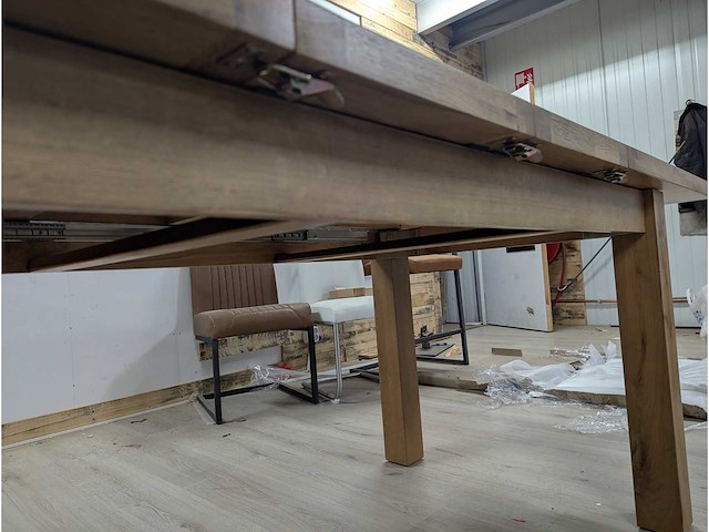 Eettafel eiken uitschuifbaar - afbeelding 2 van  5