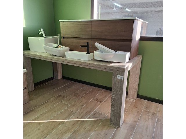 Eettafel grijs eiken - afbeelding 1 van  5