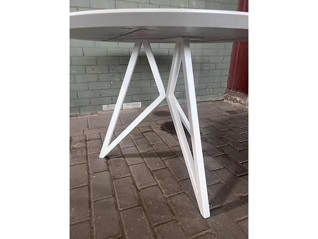 Eettafel hpl fenix beige rond, studio henk - afbeelding 3 van  14