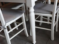 Eettafel incl. 4 stoelen - 80x80x74cm - afbeelding 2 van  2