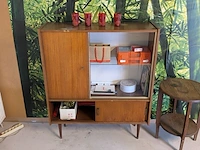 Eettafel, kabinetkast, bijzettafel & 4 stoelen - afbeelding 5 van  7