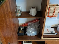 Eettafel, kabinetkast, bijzettafel & 4 stoelen - afbeelding 6 van  7