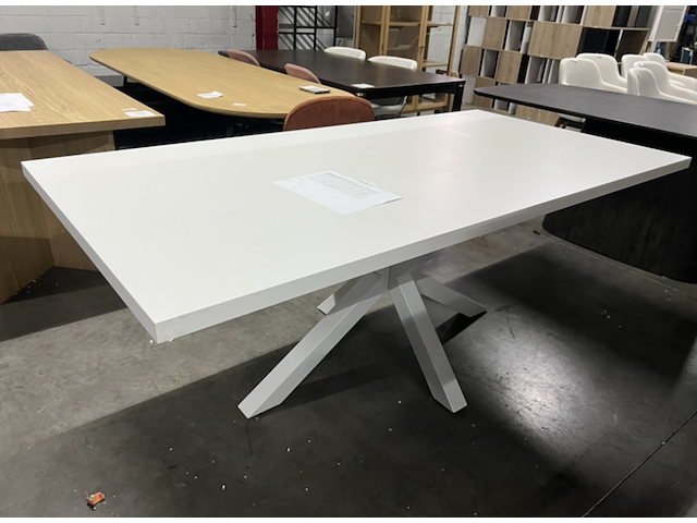 Eettafel, kave home , argo, wit - afbeelding 2 van  4