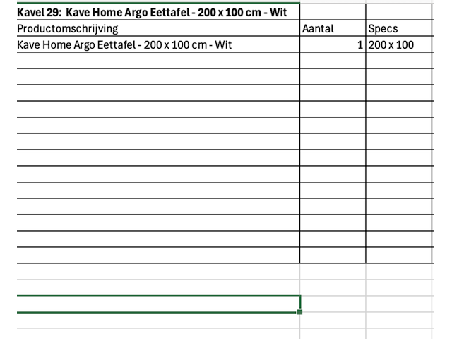 Eettafel, kave home , argo, wit - afbeelding 4 van  4