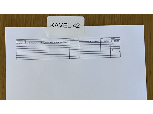 Eettafel kave home, oqui | uitschuifbaar | rond | eiken, bruin - afbeelding 6 van  6