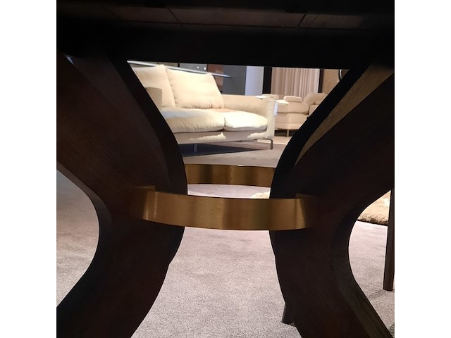 Eettafel kristensen, sydney, mocca brown, rond - afbeelding 2 van  10