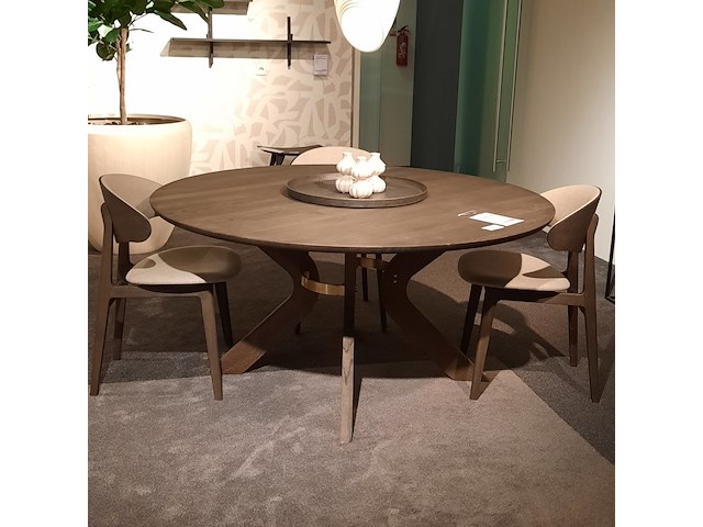 Eettafel kristensen, sydney, mocca brown, rond - afbeelding 1 van  10