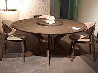 Eettafel kristensen, sydney, mocca brown, rond - afbeelding 1 van  10