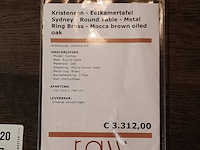 Eettafel kristensen, sydney, mocca brown, rond - afbeelding 3 van  10