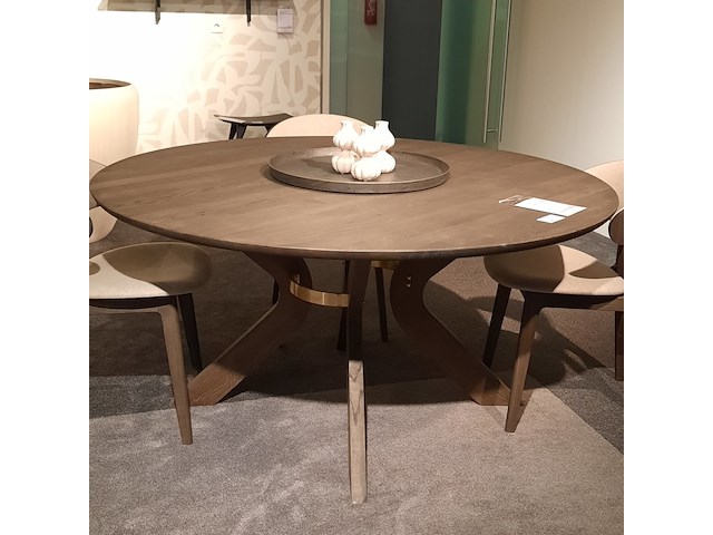 Eettafel kristensen, sydney, mocca brown, rond - afbeelding 4 van  10