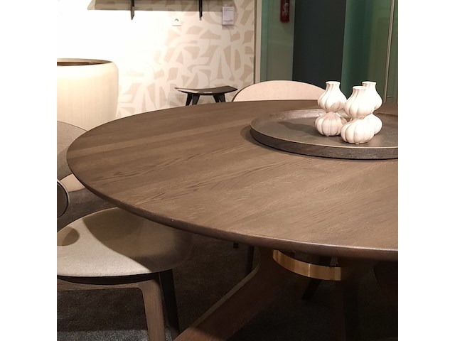 Eettafel kristensen, sydney, mocca brown, rond - afbeelding 5 van  10