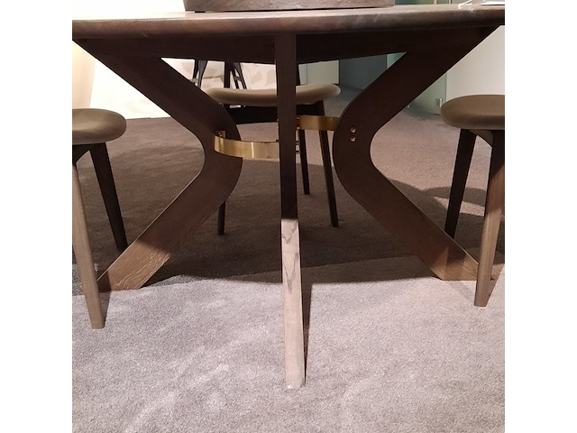 Eettafel kristensen, sydney, mocca brown, rond - afbeelding 8 van  10