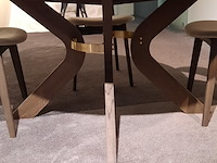 Eettafel kristensen, sydney, mocca brown, rond - afbeelding 8 van  10