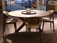 Eettafel kristensen, sydney, mocca brown, rond - afbeelding 9 van  10