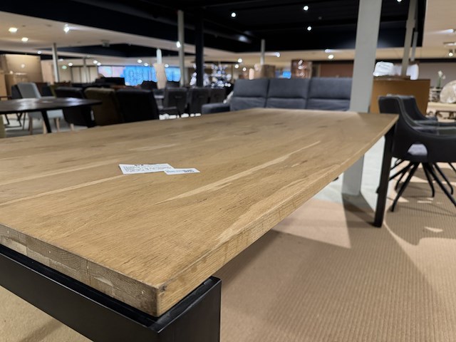 Eettafel, licht bruin + zwart - afbeelding 4 van  4