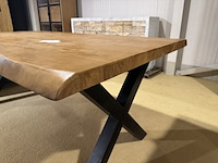 Eettafel, licht bruin + zwart - afbeelding 4 van  5