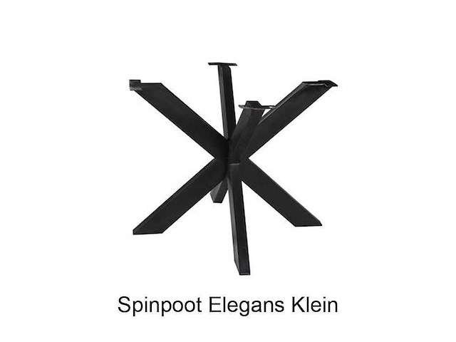 Eettafel mango - rond - 110x110x77 cm - naturel - spinpoot 5x10 - afbeelding 2 van  3