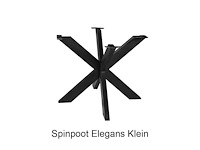 Eettafel mango - rond - 120x120x77 cm - naturel - spinpoot 5x10 - afbeelding 2 van  3