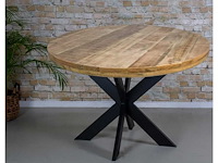 Eettafel mangohout rond - ø120 - afbeelding 1 van  2