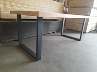 Eettafel met stalen u-poten, 100 x 200 cm - afbeelding 2 van  9