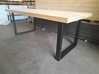 Eettafel met stalen u-poten, 100 x 200 cm - afbeelding 3 van  9