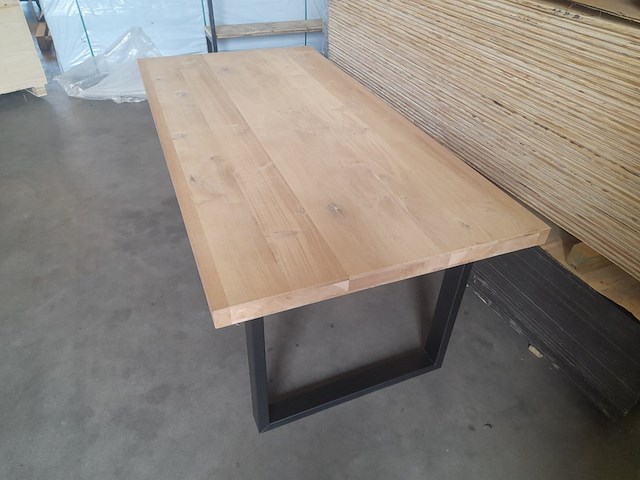 Eettafel met stalen u-poten, 100 x 200 cm - afbeelding 5 van  9