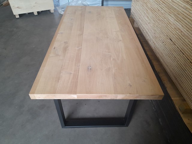 Eettafel met stalen u-poten, 100 x 200 cm - afbeelding 6 van  9