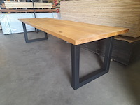 Eettafel met stalen u-poten, 100 x 300 cm - afbeelding 3 van  9