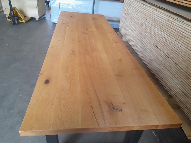 Eettafel met stalen u-poten, 100 x 300 cm - afbeelding 5 van  9