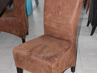 Eettafel met vier stoelen. afmeting 160 x 90 x 76 cm. - afbeelding 2 van  2