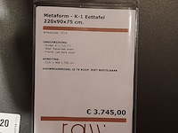 Eettafel metaform, k-1, keramiek zwart - afbeelding 2 van  6