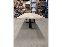 Eettafel oud eiken 330x100cm - afbeelding 2 van  3