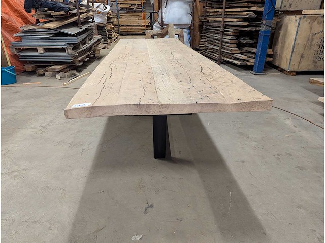 Eettafel oud eiken 330x100cm - afbeelding 3 van  3