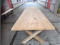 Eettafel oud grenen 350x110cm - afbeelding 2 van  3