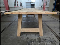 Eettafel oud grenen hout 370x115cm - afbeelding 2 van  3