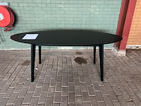 Eettafel ovaal, byfonq, bolt, zwart - afbeelding 1 van  3