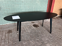 Eettafel ovaal, byfonq, bolt, zwart - afbeelding 3 van  3