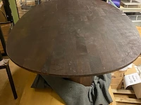 Eettafel, ovaal, donkerbruin - afbeelding 3 van  6
