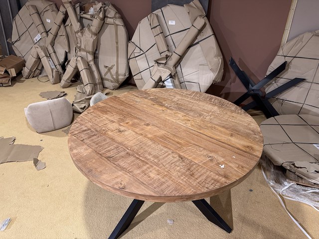 Eettafel, rond, naturel - afbeelding 4 van  5