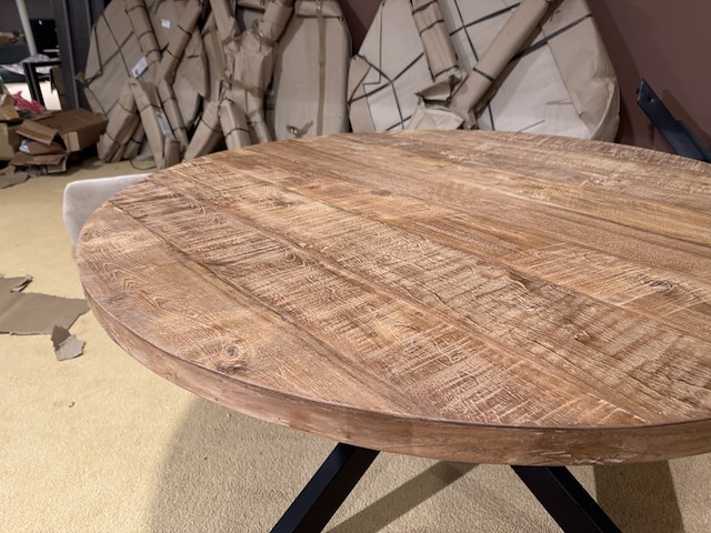 Eettafel, rond, naturel - afbeelding 5 van  5