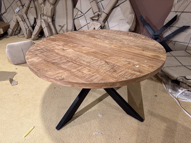 Eettafel, rond, naturel - afbeelding 3 van  4