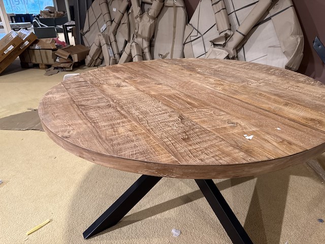 Eettafel, rond, naturel - afbeelding 4 van  4