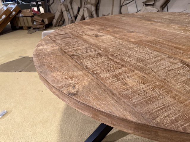 Eettafel, rond, naturel - afbeelding 5 van  5